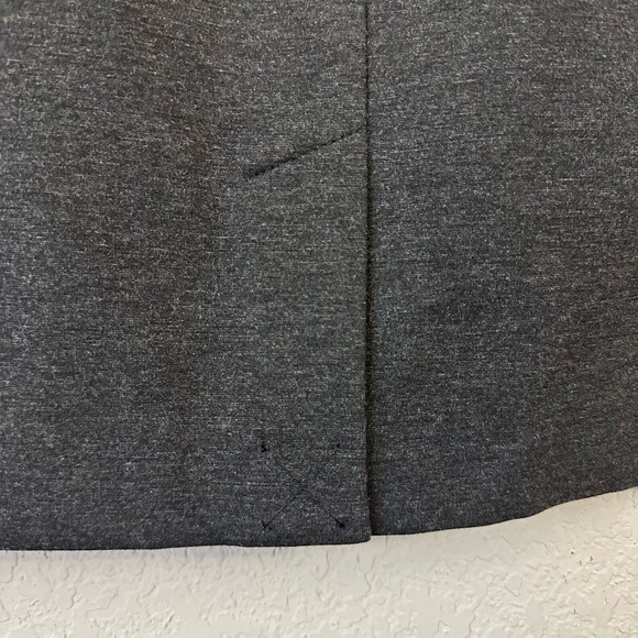NWT J. JILL Ponte Pencil Skirt Pull On in Dark Charcoal - Picture 5 of 10